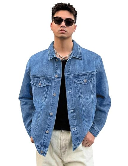 Men's Regular Fit Washed Full Sleeve Denim Jacket