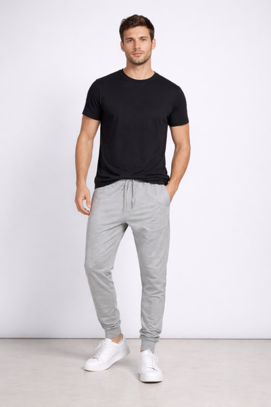 Athletic joggers for men with relaxed fit and ankle cuffs