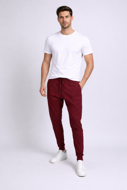 Athletic joggers for men with relaxed fit and ankle cuffs